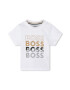 BOSS Kidswear Тениска с овално деколте и лого - Pepit.bg