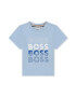 BOSS Kidswear Тениска с овално деколте и лого - Pepit.bg