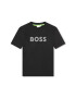 BOSS Kidswear Тениска с овално деколте и лого - Pepit.bg