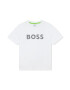 BOSS Kidswear Тениска с овално деколте и лого - Pepit.bg