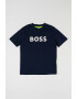 BOSS Kidswear Тениска с овално деколте и лого - Pepit.bg