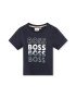 BOSS Kidswear Тениска с овално деколте и лого - Pepit.bg