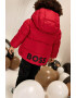 BOSS Kidswear Ватирано зимно яке с качулка и лого - Pepit.bg