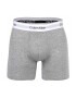 CALVIN KLEIN Боксерки с лого - 3 чифта - Бял/Черен/Сив - Pepit.bg
