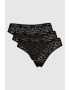 CALVIN KLEIN Дантелени бикини с животинска шарка - 3 чифта - Pepit.bg