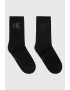 CALVIN KLEIN Дълги чорапи с монограм - 2 чифта - Pepit.bg