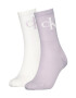CALVIN KLEIN Дълги рипсени чорапи - 2 чифта - Pepit.bg