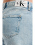 CALVIN KLEIN JEANS Къси слим дънки - Пастелносин - Pepit.bg