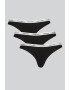 CALVIN KLEIN Танга с лого - 3 чифта - Pepit.bg
