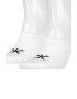 CALVIN KLEIN Унисекс изрязани чорапи с лого - 2 чифта - Pepit.bg
