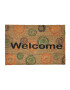 Casa Plastor Изтривалка Боядисан кокос Welcome Circles 60x40 см - Pepit.bg