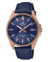 Casio Овален часовник с кожена каишка - Pepit.bg