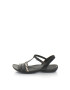 Clarks Flat Sandals Кожени сандали Tealite Grace със сплетен детайл - Pepit.bg