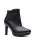 Clarks Кожени боти Ambyr с текстил - Pepit.bg