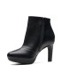 Clarks Кожени боти Ambyr с текстил - Pepit.bg