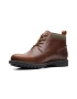 Clarks Кожени боти Bowzer с текстил - Pepit.bg