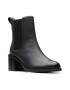 Clarks Кожени боти Chamberly Chelsea - Черен - Pepit.bg