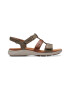 Clarks Кожени сандали с велкро - Pepit.bg