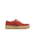 Clarks Велурени мокасини с лого - Pepit.bg