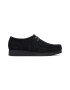Clarks Велурени мокасини Wallabee - Черен - Pepit.bg