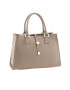 Classeregina Taupe Brown Leather Bag - Pepit.bg