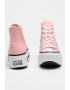 Converse Кецове Lift Double Stack с равна платформа - Бял/Розово - Pepit.bg