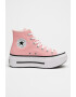 Converse Кецове Lift Double Stack с равна платформа - Бял/Розово - Pepit.bg