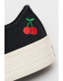 Converse Текстилни обувки с бродерии - Черен/Мръснобял - Pepit.bg