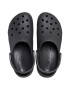 Crocs Бляскав крокс Classic с равна платформа и каишка на петата - Избеляло черно - Pepit.bg
