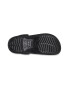Crocs Бляскав крокс Classic с равна платформа и каишка на петата - Избеляло черно - Pepit.bg