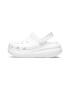 Crocs Скосен крокс Crush с каишка на петата - Бял - Pepit.bg