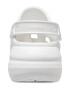 Crocs Скосен крокс Crush с каишка на петата - Бял - Pepit.bg