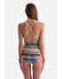 DAGI Цял бански с дълбоко деколте - Pepit.bg