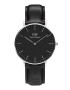 Daniel Wellington Кварцов часовник с кожена каишка - Pepit.bg