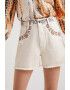 DESIGUAL Къси дънки с бродерии - Pepit.bg