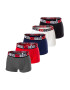 Diesel Боксерки с лого - 5 чифта - Червен/Tъмносив/Тъмносин - Pepit.bg