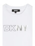 DKNY Блуза с овално деколте и лого - Pepit.bg