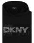 DKNY Къса рокля тип худи с циркони - Pepit.bg