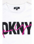 DKNY Памучна блуза с лого - Pepit.bg
