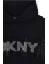 DKNY Памучно худи с декоративни камъни - Pepit.bg