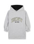 DKNY Рокля тип худи с лого - Светлосив меланж - Pepit.bg