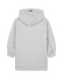 DKNY Рокля тип худи с лого - Светлосив меланж - Pepit.bg