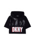 DKNY Худи с дизайн 2 в 1 и апликирани пайети - Pepit.bg