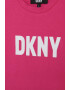 DKNY Тениска с овално деколте и десен с лого - Pepit.bg