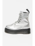 Dr Martens Кожени боти Jadon с равна платформа - Сребрист - Pepit.bg