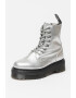 Dr Martens Кожени боти Jadon с равна платформа - Сребрист - Pepit.bg