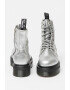 Dr Martens Кожени боти Jadon с равна платформа - Сребрист - Pepit.bg