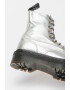 Dr Martens Кожени боти Jadon с равна платформа - Сребрист - Pepit.bg