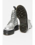 Dr Martens Кожени боти Jadon с равна платформа - Сребрист - Pepit.bg