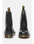Dr. Martens Кожени боти с овален връх - Pepit.bg